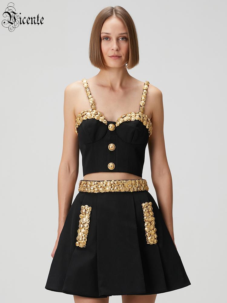Woman Formal Wear - VC Abito nero a due pezzi