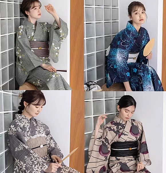 Women Formal Wear Photoshoot - Kimono / Yukata Giapponese per Donne,