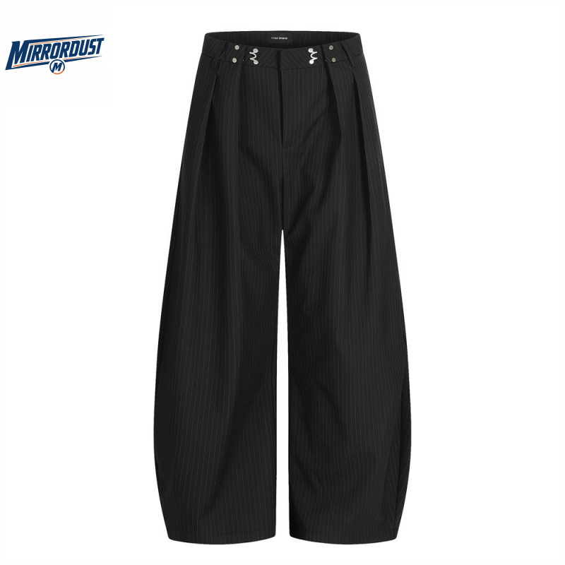 Tailored Trouser Wide - Pantaloni Eleganti da Uomo a Righe