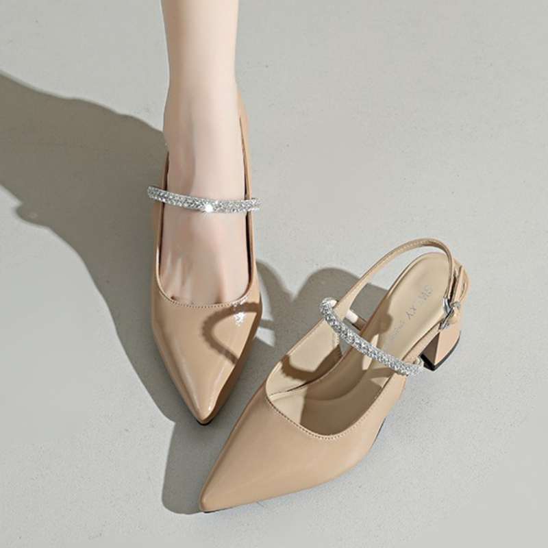 Women Formal Wear With Shoes - Sandali da Donna con Tacco Largo