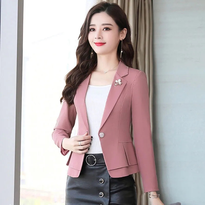 Women'S Green Formal Wear - Cappotto Formale Slim da Donna per