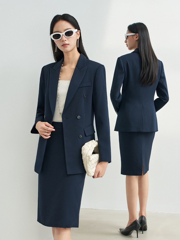 Women Formal Wear Interview - Completo gonna blu navy professionale da