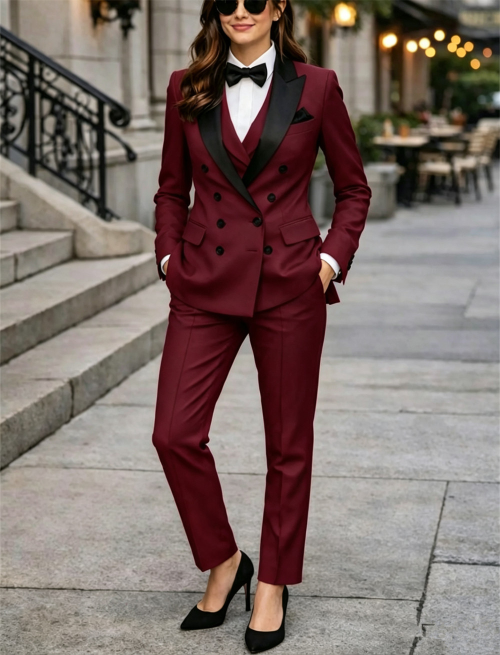 Completo da Donna Doppiopetto  - Women Formal Wear Vest recensione e prezzo