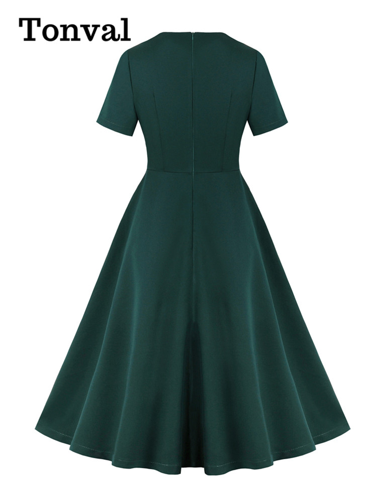 Tonval Abiti scampanati a vita - Women'S Green Formal Wear recensione e prezzo