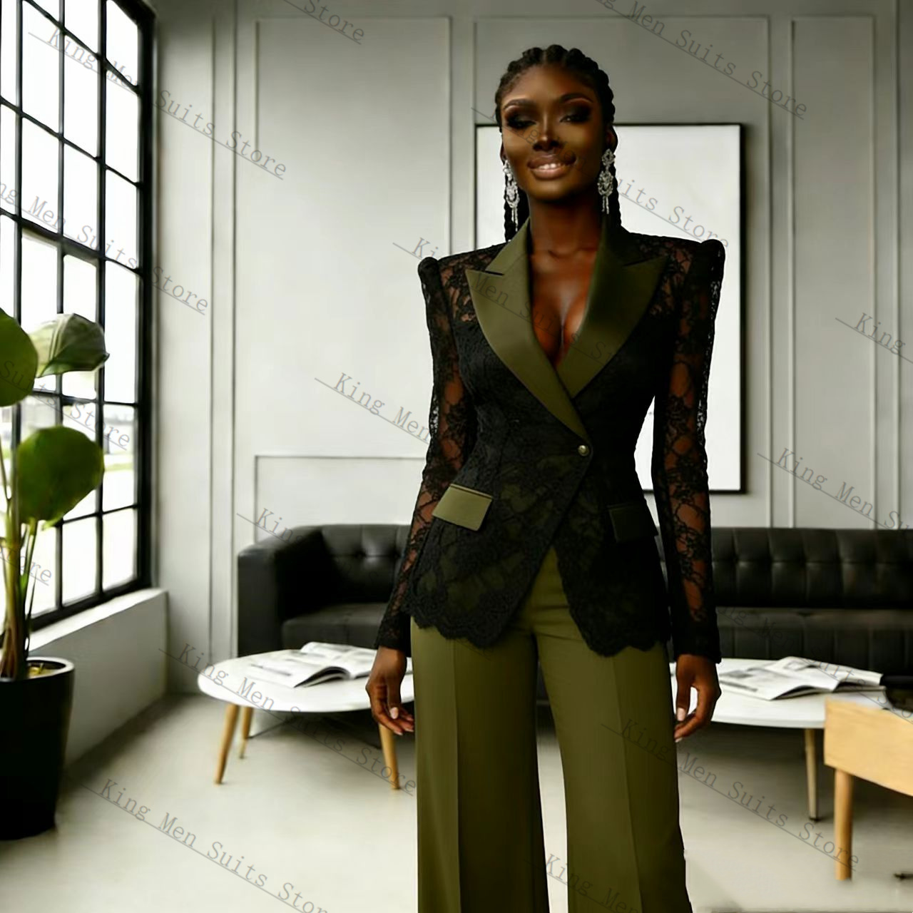Completo da Donna Verde e Nero - Women'S Green Formal Wear recensione e prezzo