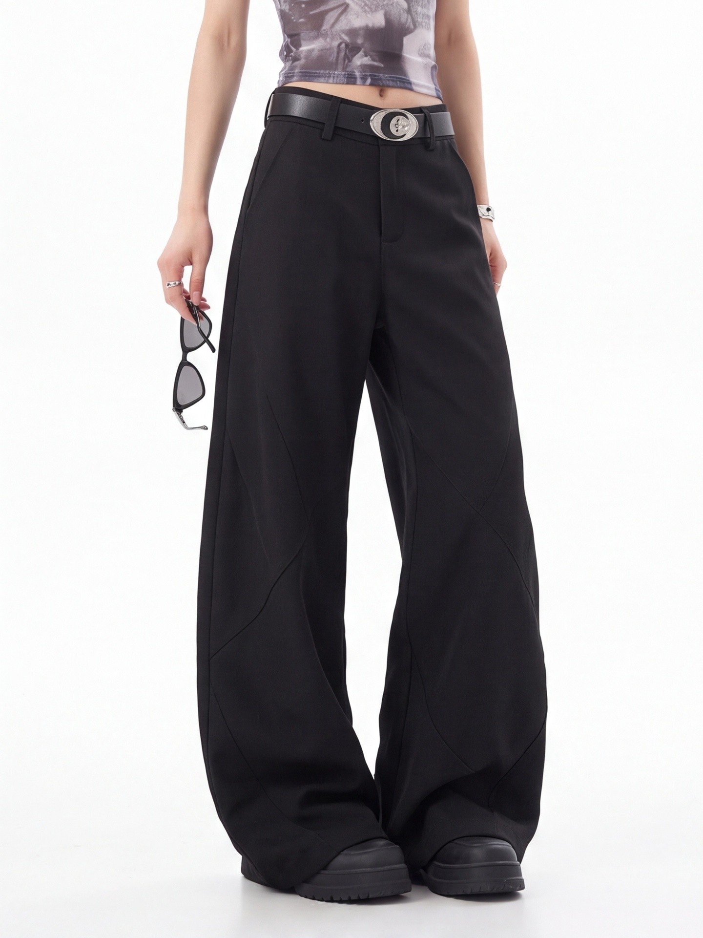 Pantaloni Neri a Vita Alta per - Tailored Trouser Wide recensione e prezzo
